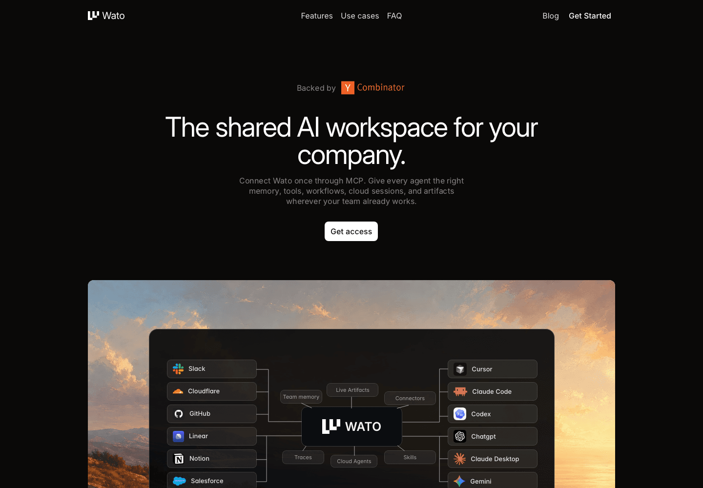 Wato website screenshot