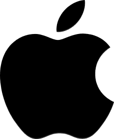 Apple laptop logo