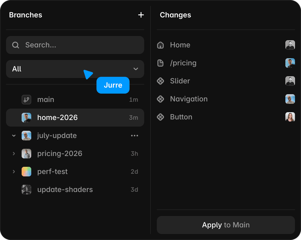 Branching UI