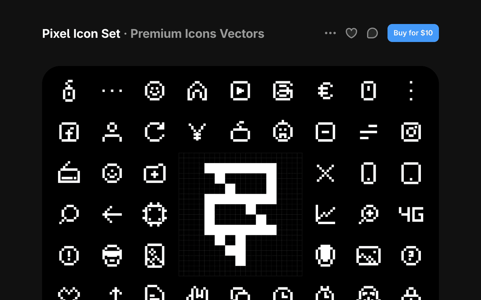 Framer Marketplace vector detail page showing the purchase button and creator checkout flow for a paid vector set.