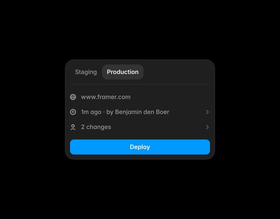 Framer AI agent visual