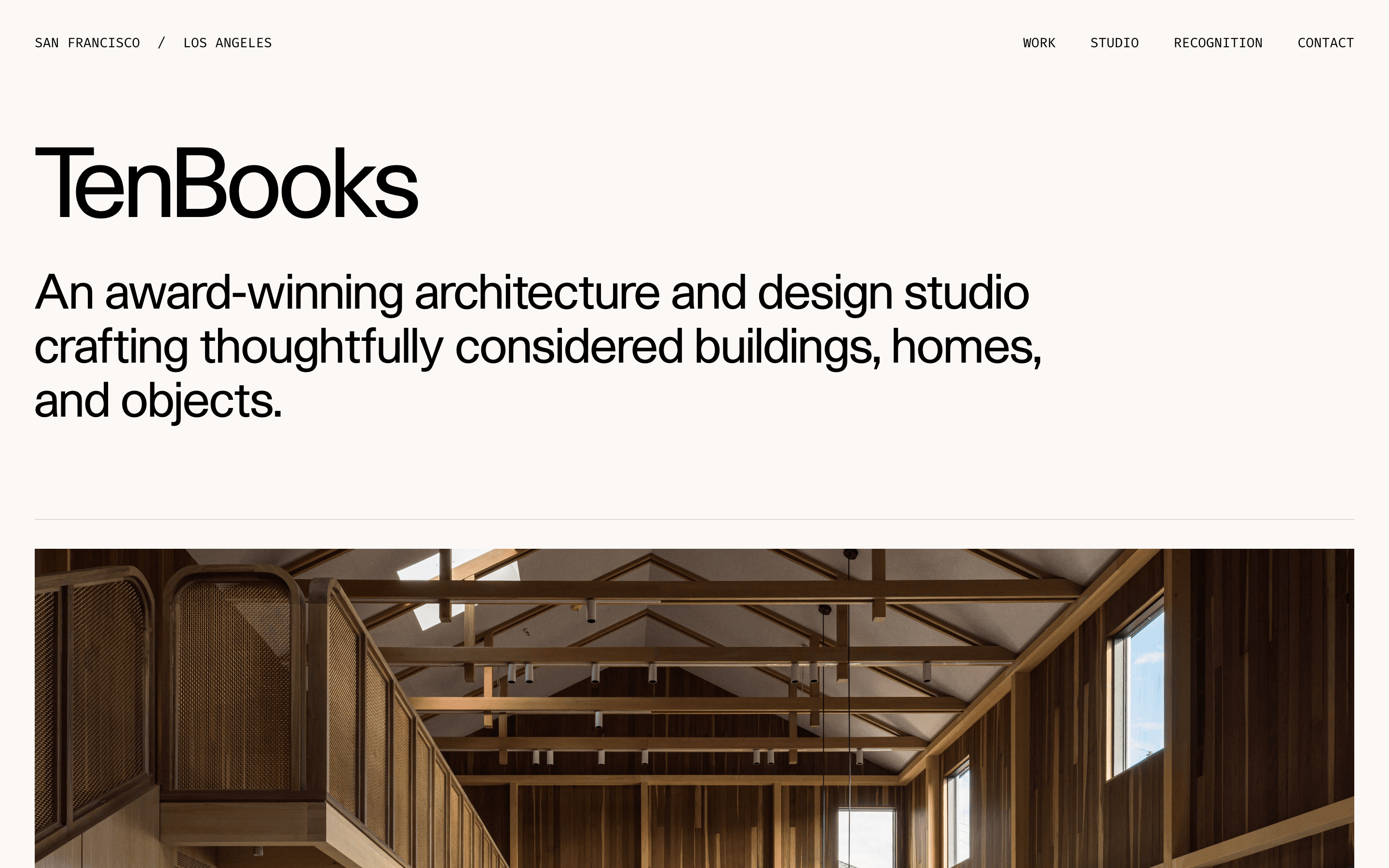 Tenbooks live website screenshot