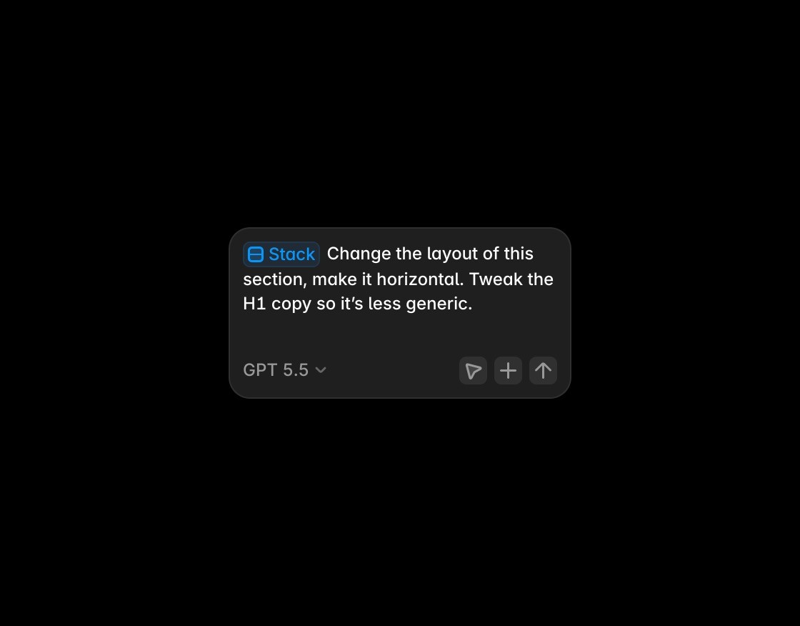 Framer AI agent visual