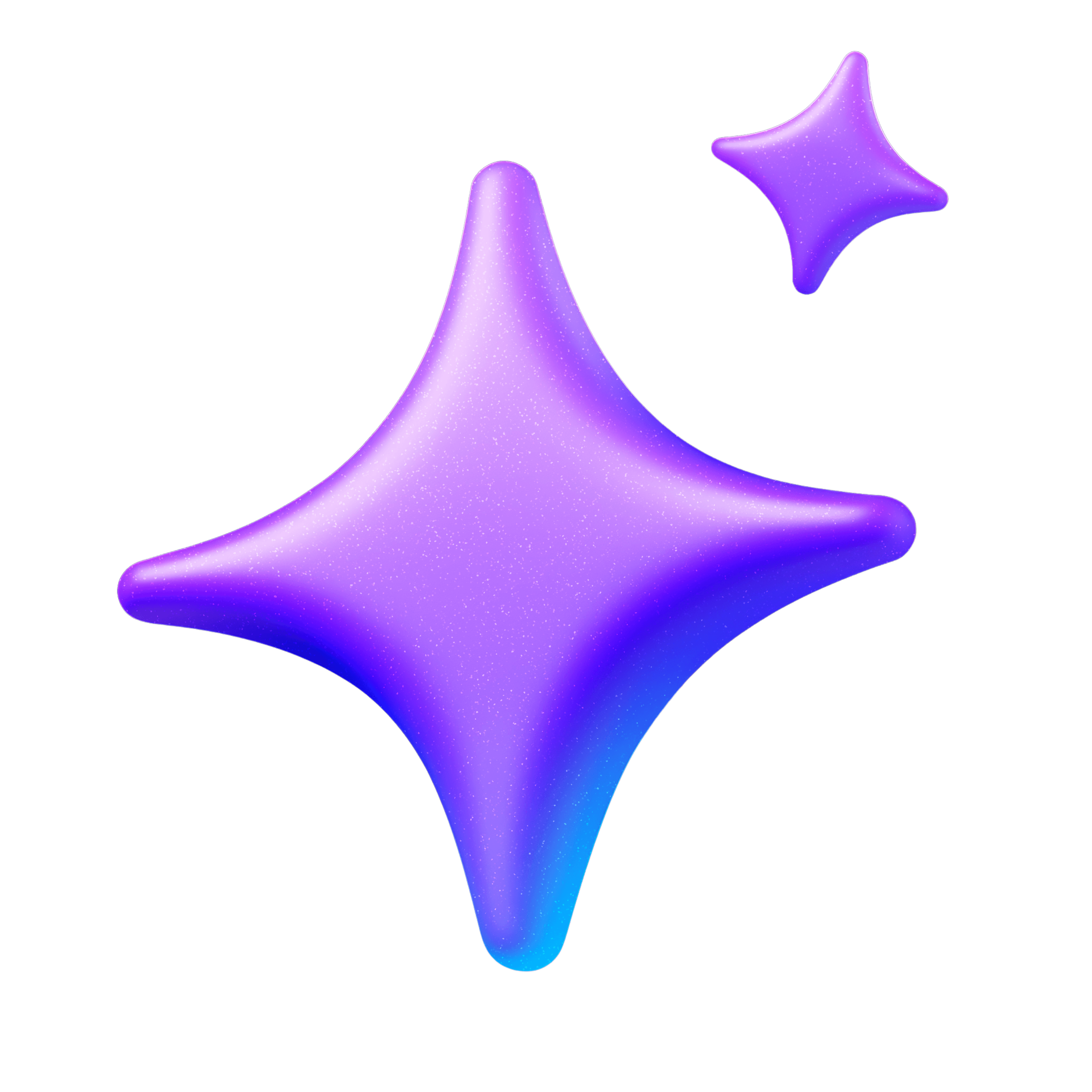 Purple sparkles sticker