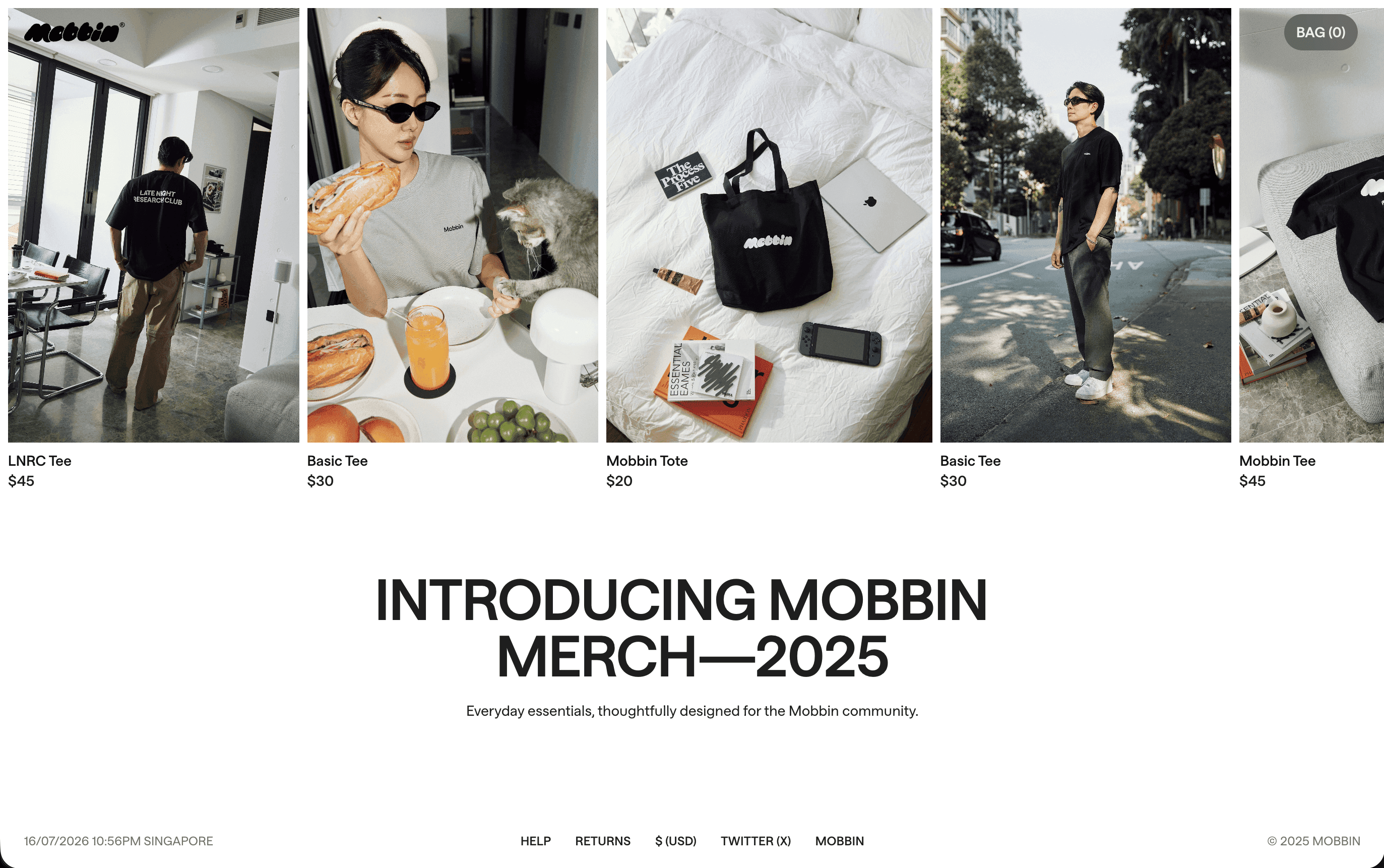 Mobbin merch store