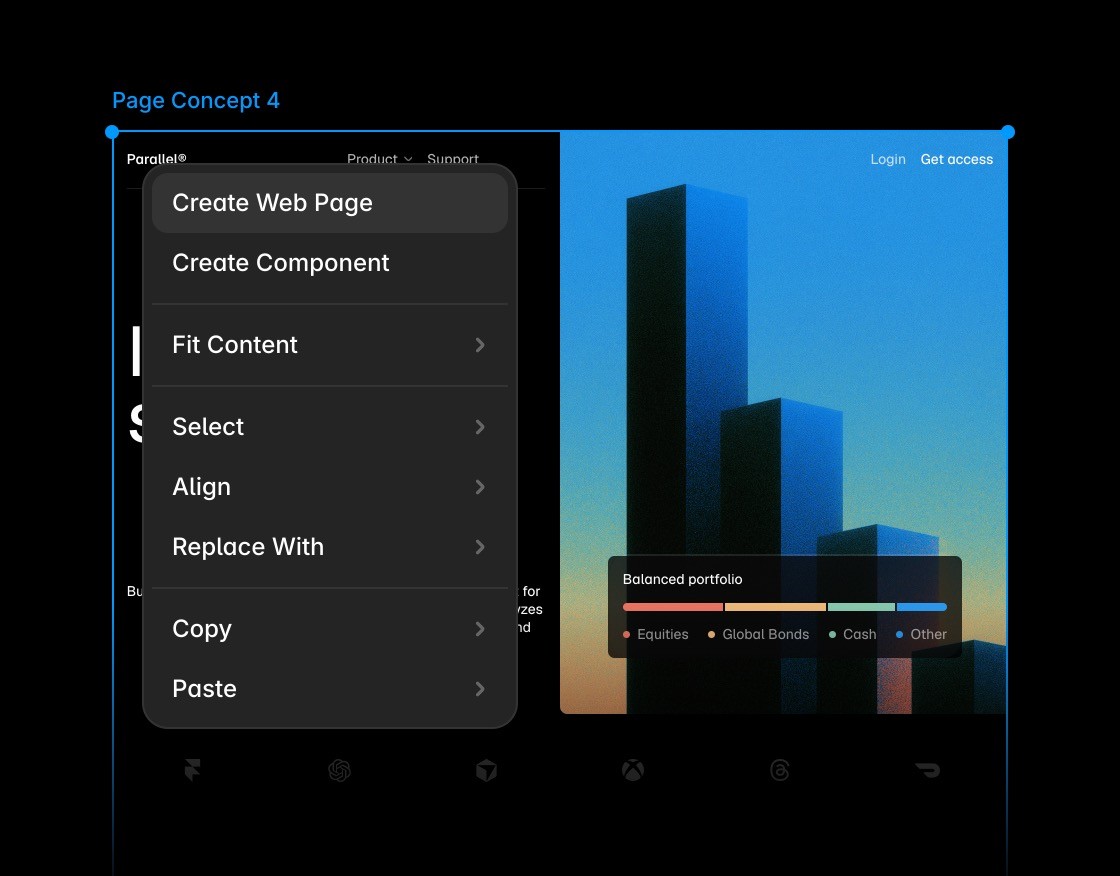 Framer AI agent visual