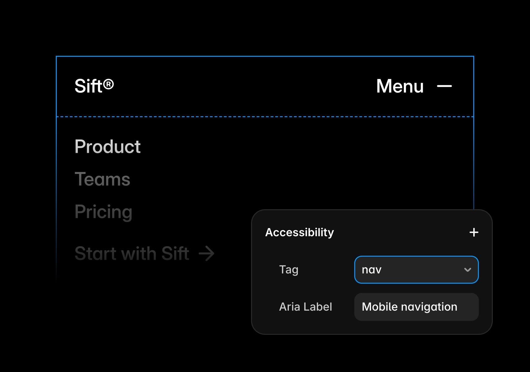 Improving navigation accessibility with Framer Skills