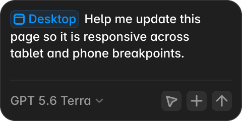 Responsive layout preview across devices