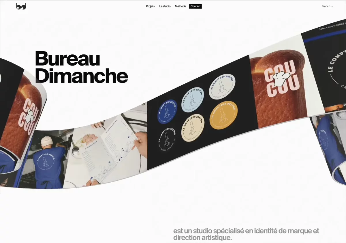 Bureau Dimanche agency website thumbnail from the Framer Gallery